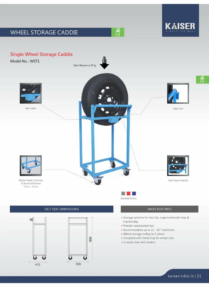 Vehicle Wheel Rack Trolley Chennai